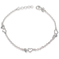 Pulsera de corazones elegante | Regalo romántico para mujer