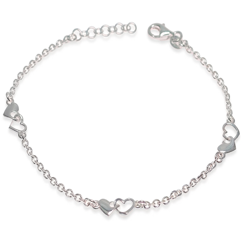Pulsera de corazones elegante | Regalo romántico para mujer