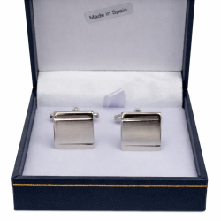 Gemelos de Caballero cuadrados matizados | Elegantes para Traje y Camisa