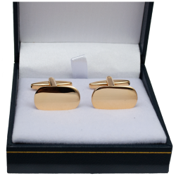 Gemelos de Caballero ovalados Lisos | Elegantes para Traje y Camisa